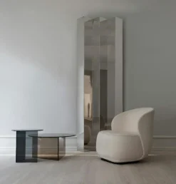 Pipe Snurrfåtölj Med Returfunktion, Cream