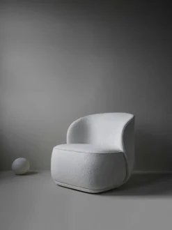 Pipe Snurrfåtölj Med Returfunktion, Cream