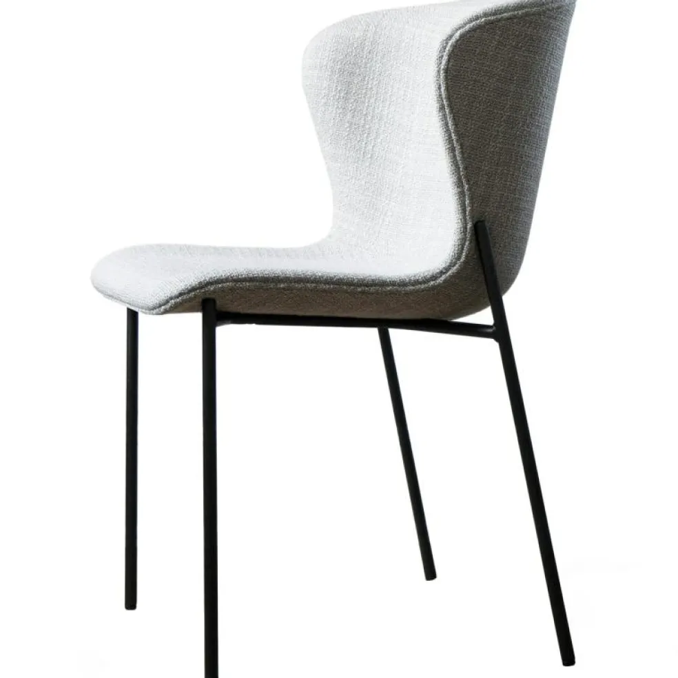 Pipe Stol, Beige Karakorum / Svart Stål