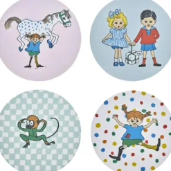 Pippi Glasunderlägg 4-pack