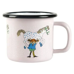 Pippi Och Lilla Gubben Emaljmugg, 15 cl