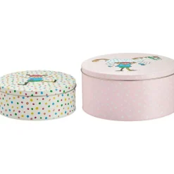 Muurla Förvaringsburkar & Lock-Pippi Plåtburkar Hoppsansa / Pippi and the Horse, 2-pack