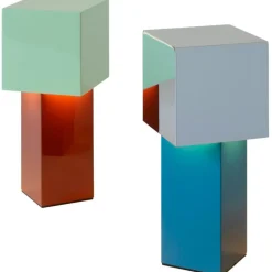 &Tradition Portabla Lampor|Portabla Lampor-Pivot ATD7 Portabel Bordslampa, Rusty Red/Mint