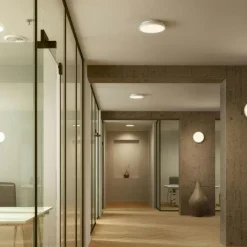 Edgeform Plafonder-Plafon 45 Vägg-/Taklampa, Vit / Mässing