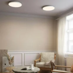 Edgeform Plafonder-Plafon 45 Vägg-/Taklampa, Vit / Mässing