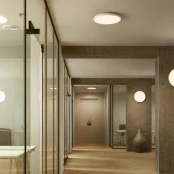 Edgeform Plafonder-Plafon 45 Vägg-/Taklampa, Vit / Mässing