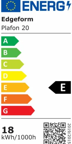 Edgeform Plafonder-Plafon 45 Vägg-/Taklampa, Vit / Mässing