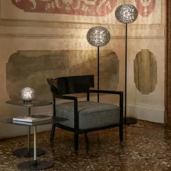 Kartell Golvlampor-Planet Golvlampa 160 cm, Smoked Grey