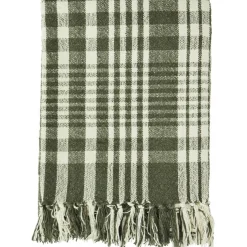 Madam Stoltz Plädar & Filtar-Pläd Återvunnen Bomull 125x175 cm, Cinnamon