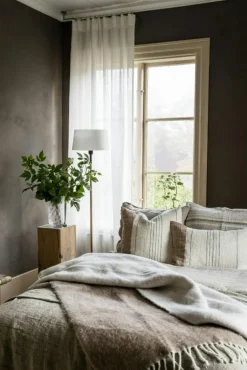 ERNST Plädar & Filtar-Pläd 130X170 cm, Grå/Vit