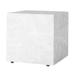 Audo Copenhagen Sidobord & Avlastningsbord-Plinth Cubic Sidobord 40x40 cm, Kunis Breccia Marmor