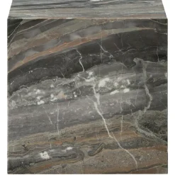 Audo Copenhagen Sidobord & Avlastningsbord-Plinth Cubic Sidobord 40x40 cm, Kunis Breccia Marmor