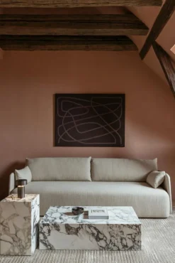 Plinth Low Soffbord 100x60 cm, Kunis Breccia Marmor