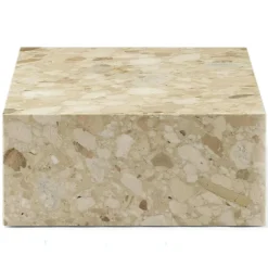 Plinth Low Soffbord 100x60 cm, Kunis Breccia Marmor