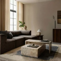 Plinth Low Soffbord 100x60 cm, Kunis Breccia Marmor