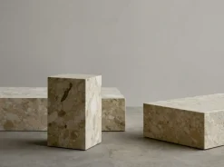Plinth Low Soffbord 100x60 cm, Kunis Breccia Marmor