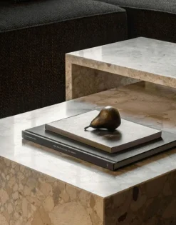 Plinth Low Soffbord 100x60 cm, Kunis Breccia Marmor