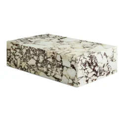 Plinth Low Soffbord 100x60 cm, Kunis Breccia Marmor