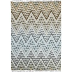 Plume Pläd 130x190 cm, Taupe/Multi