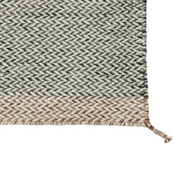 Ply Ullmatta 85x140 cm, Svart / Vit