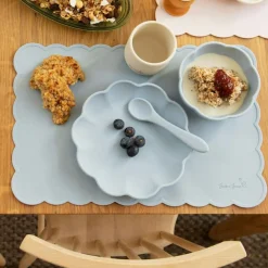 Barn Jack o Juno Barnserviser-Poppy Bordstablett 25x38 cm, Ljusrosa