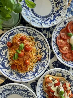 Positano Djup Tallrik 26 cm, Röd