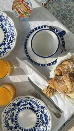 Piccola Home Assietter-Positano Salladstallrik 20 cm, Blå