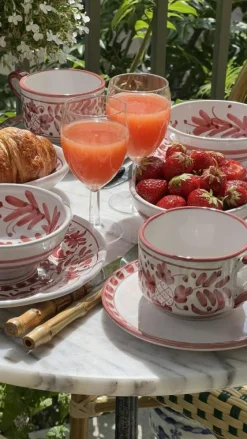 Piccola Home Assietter-Positano Salladstallrik 20 cm, Blå