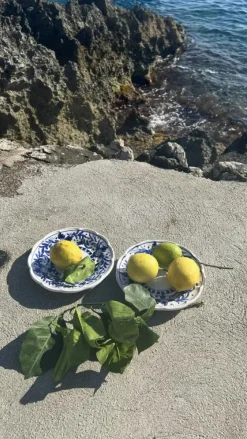 Piccola Home Assietter-Positano Salladstallrik 20 cm, Blå