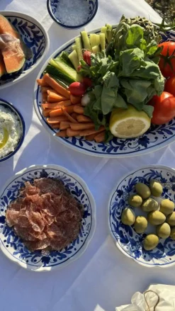 Piccola Home Uppläggningsfat-Positano Serveringsfat 26 cm, Röd