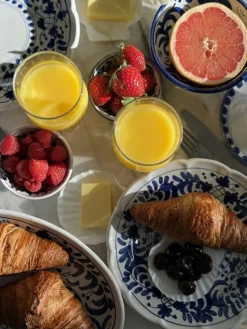 Piccola Home Uppläggningsfat-Positano Serveringsfat 26 cm, Röd