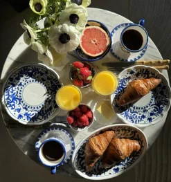 Piccola Home Uppläggningsfat-Positano Serveringsfat 26 cm, Röd