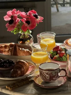 Piccola Home Uppläggningsfat-Positano Serveringsfat 26 cm, Röd