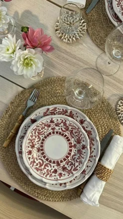 Piccola Home Mattallrikar-Positano Tallrik 26 cm, Röd