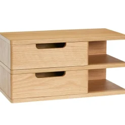 Hübsch Vägghyllor|Sängbord & Nattduksbord-Öppen Vägghylla / Sängbord Med 2 Lådor