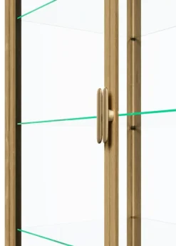 Private Vitrinskåp 110x45x191 cm, Ljus Betsad Ek