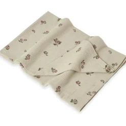 Barn Garbo & Friends Barnfiltar-Prune Green Rib Jersey Filt