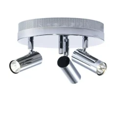 Puck Taklampa 3-lågig, Krom