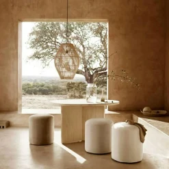 Tine K Fotpallar|Sittsäckar & Sittpuffar-Pufdine Sittpuff, Sand