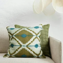 Pune Kuddfodral 50x50 cm, Cactus Green / Himmelsblå / Aqua