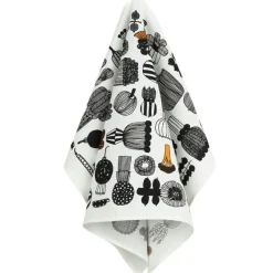 Puutarhurin Parhaat Kökshandduk 47x70 cm, Svart / Orange