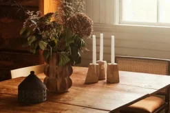 Dusty Deco Ljuslyktor-Pyramid Ljusstakar 3 Delar,