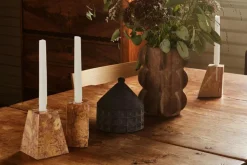 Dusty Deco Ljuslyktor-Pyramid Ljusstakar 3 Delar,