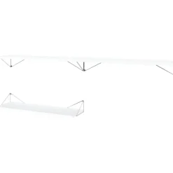 Pythagoras Hyllpaket 3 Hyllplan, Ek / Mässing