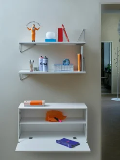 Pythagoras Hyllpaket 3 Hyllplan, Ek / Mässing