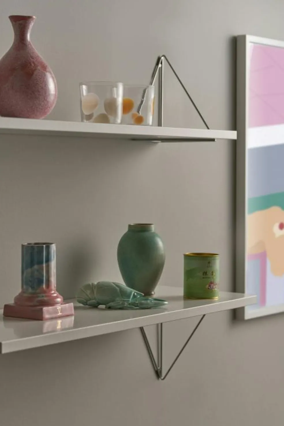 Pythagoras Hyllplan 60 cm, Ask