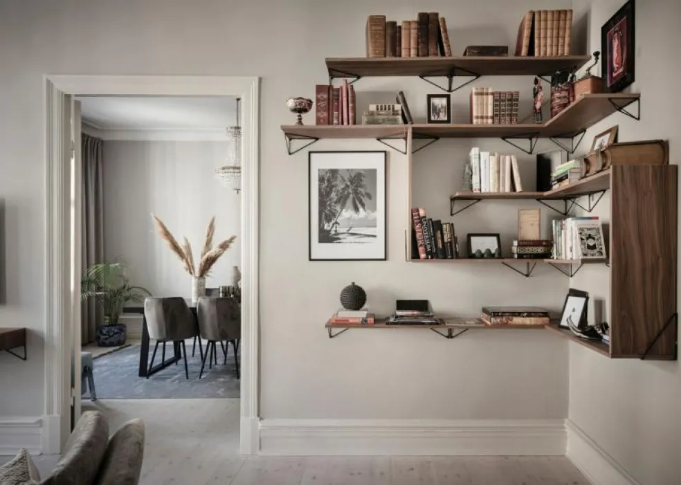 Pythagoras Hyllplan 60 cm, Ask