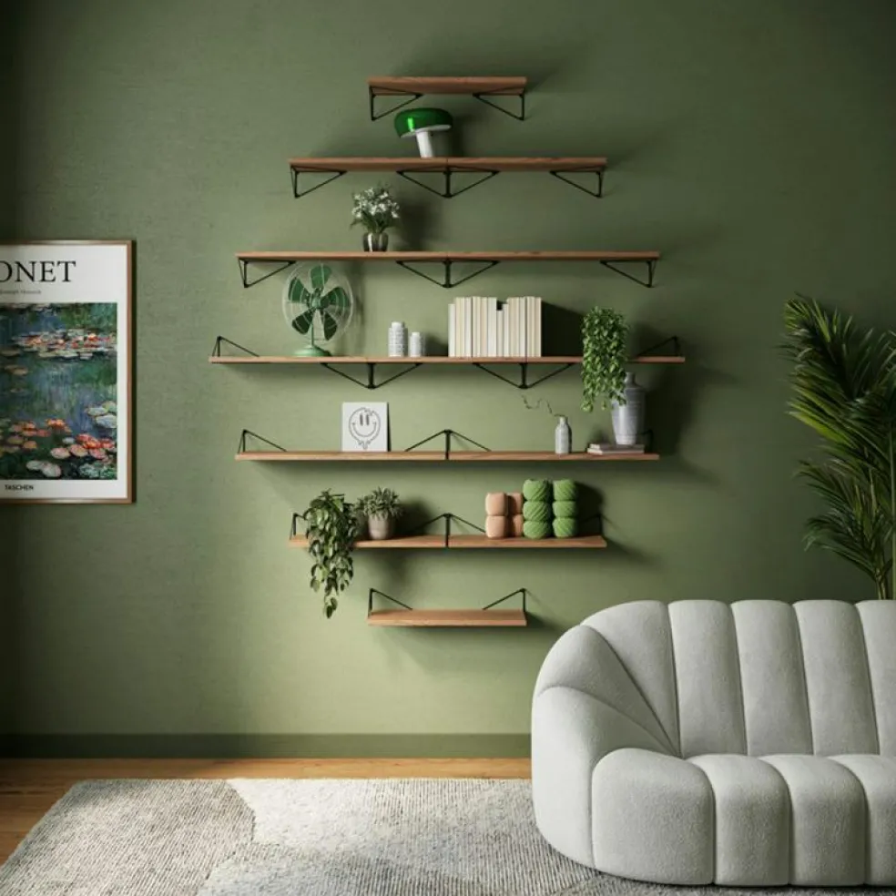 Pythagoras Hyllplan 60 cm, Ask