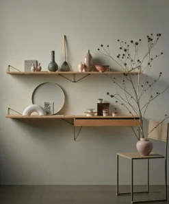 Pythagoras Hyllplan 60 cm, Ask