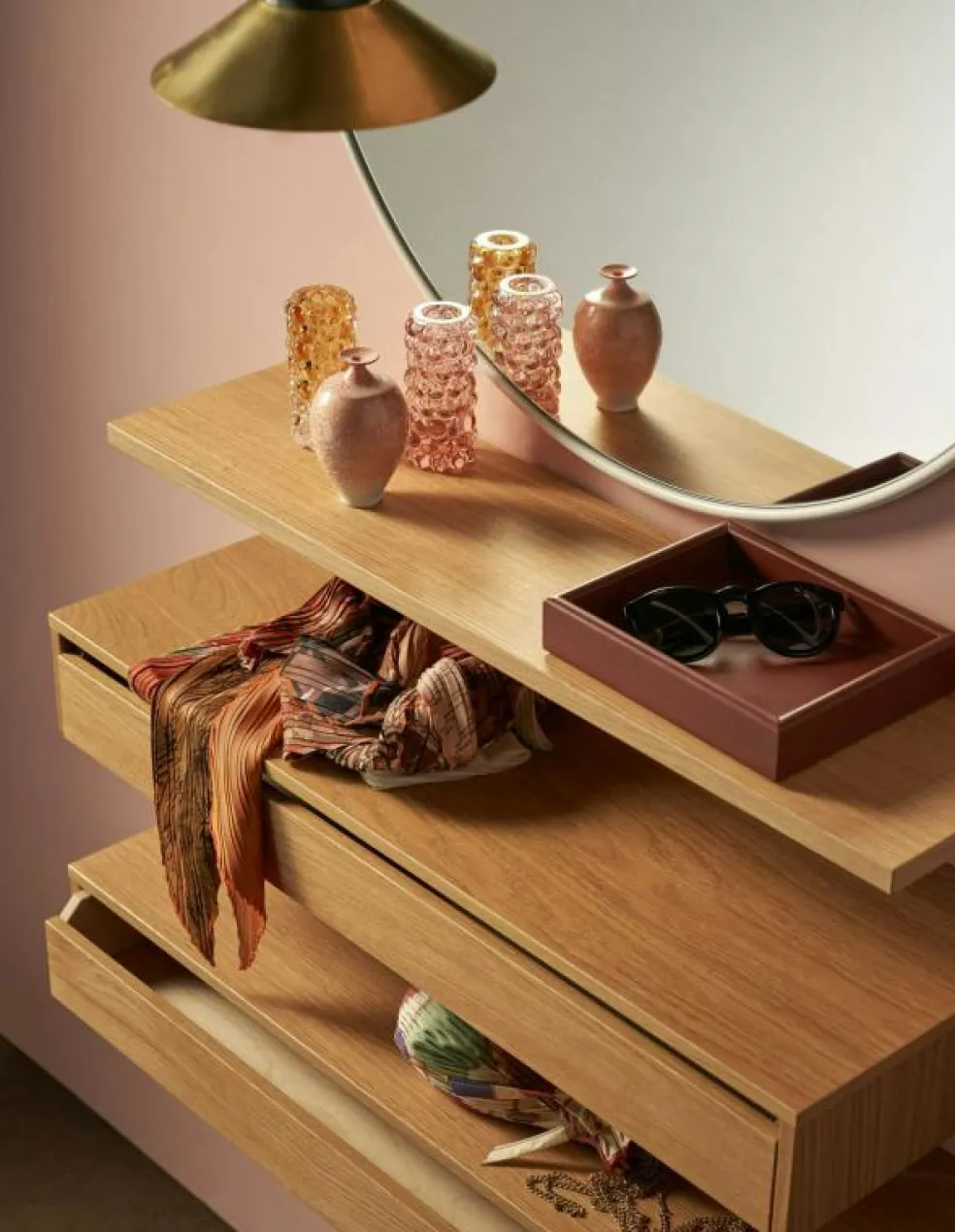 Pythagoras Hyllplan 60 cm, Ask